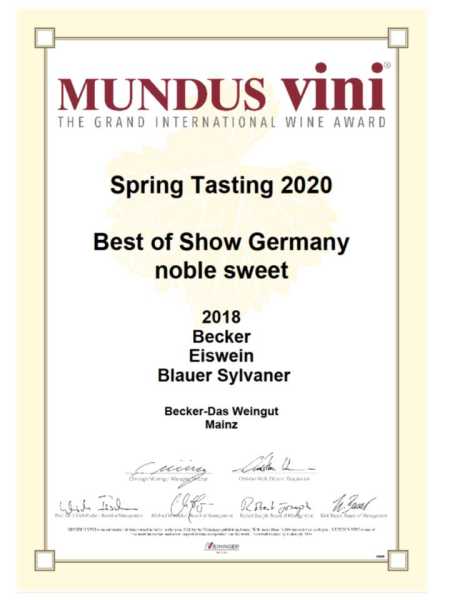 best german icewine eiswein